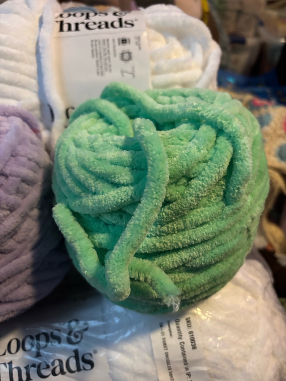 Loops & Threads Chenille Yarn bundle - Picture 6 of 9